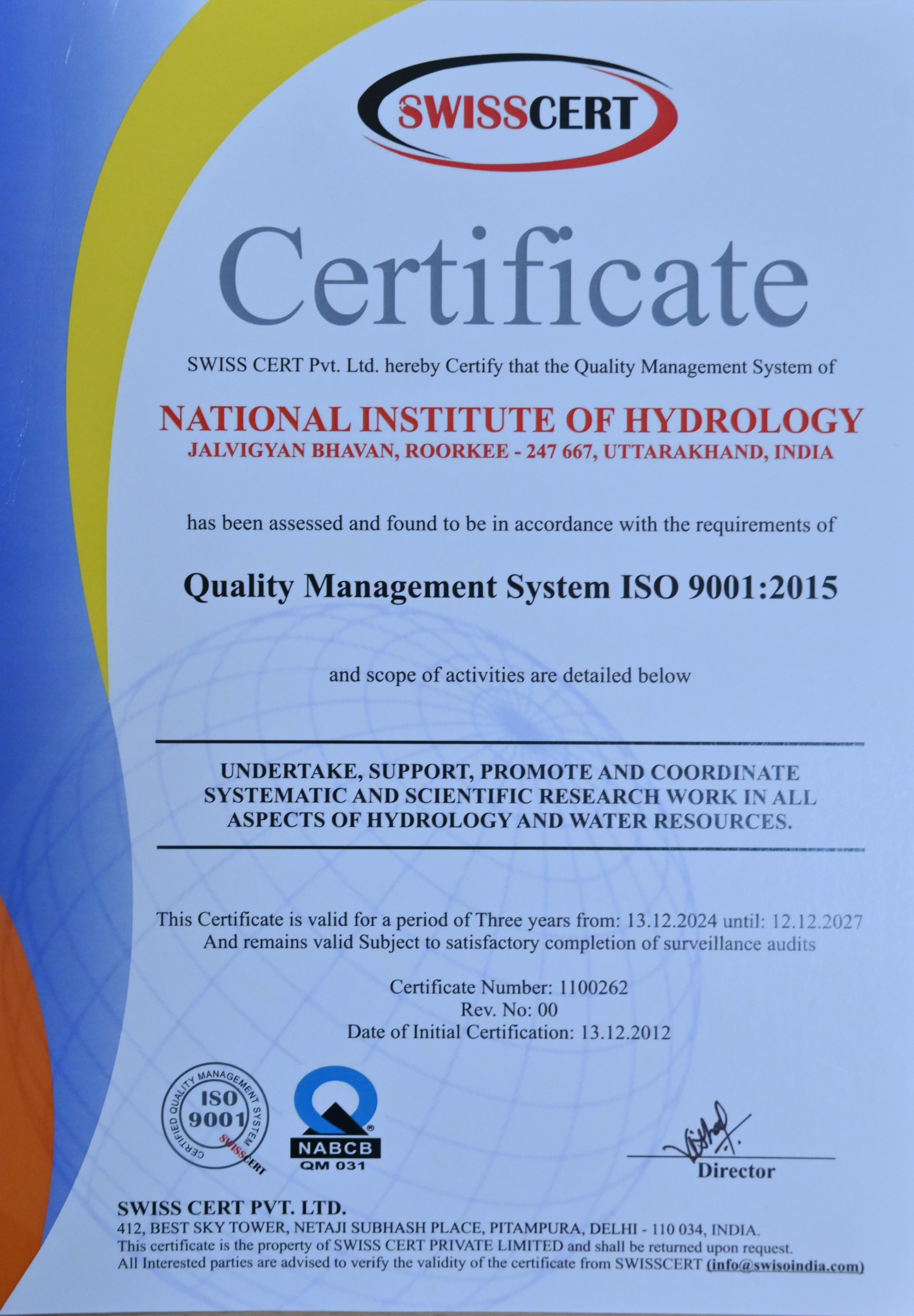 ISO Certificate